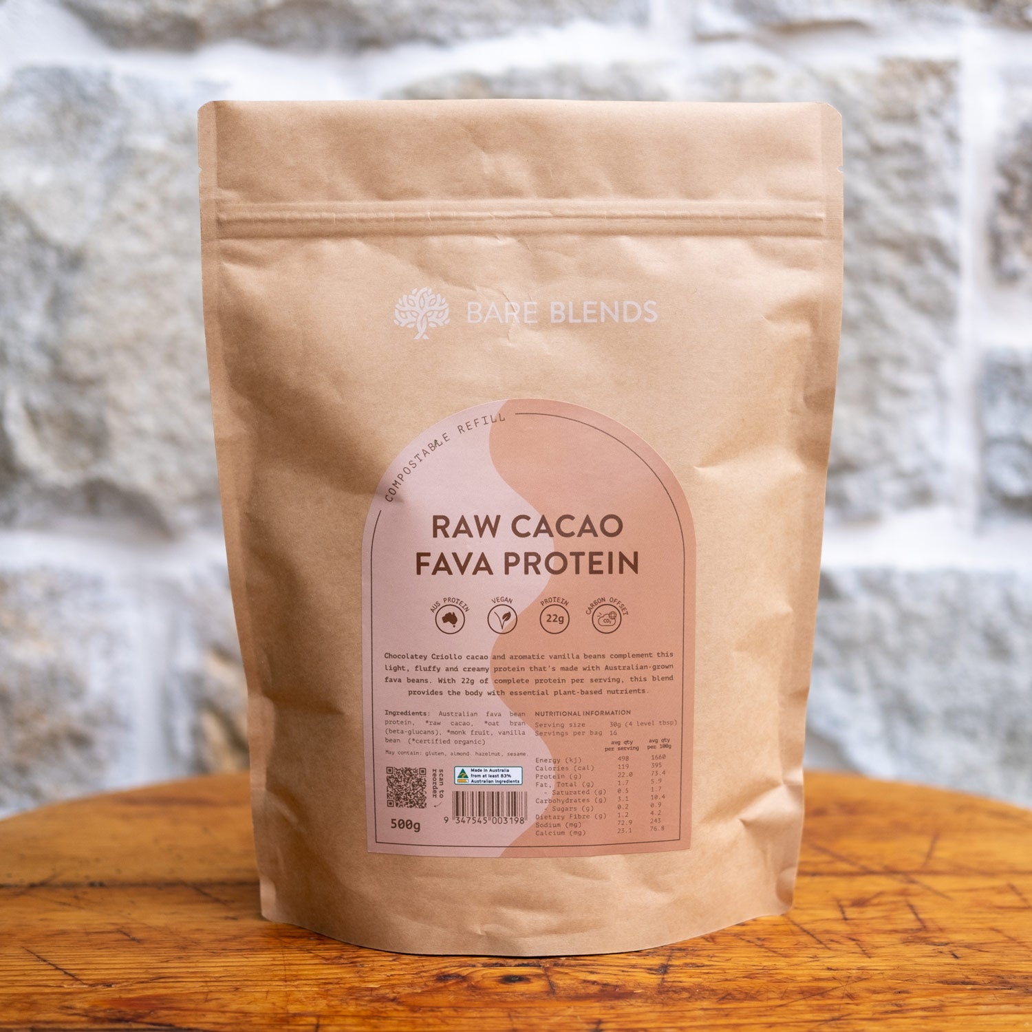 Raw Cacao Fava Protein