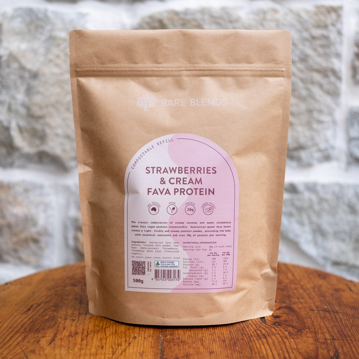 Strawberries & Cream Fava Protein