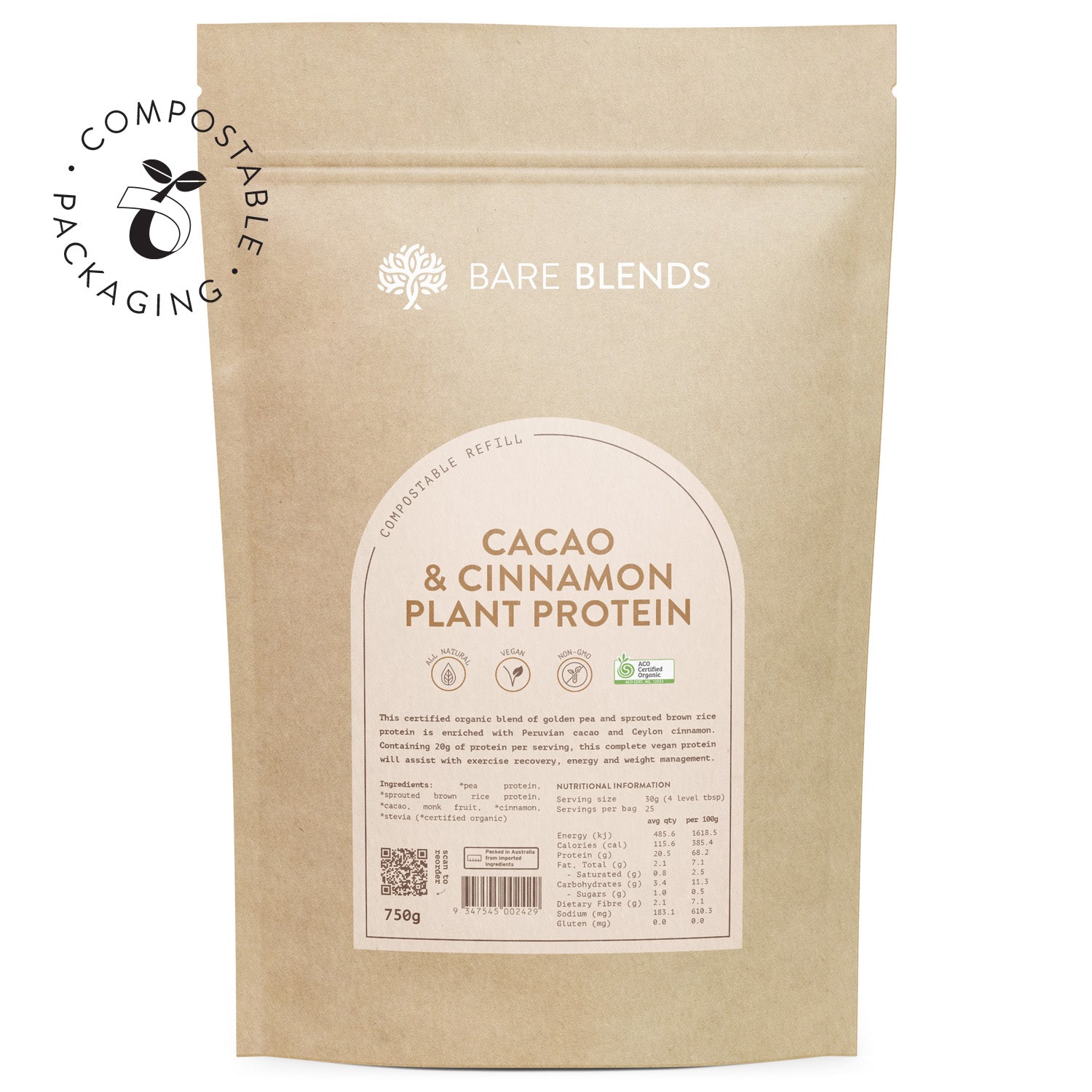 Cacao & Cinnamon Plant Protein