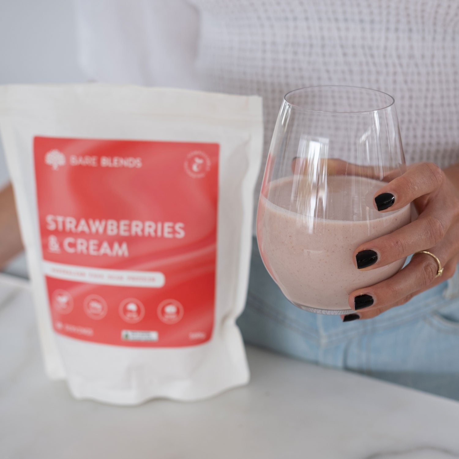 Strawberries & Cream Fava Protein