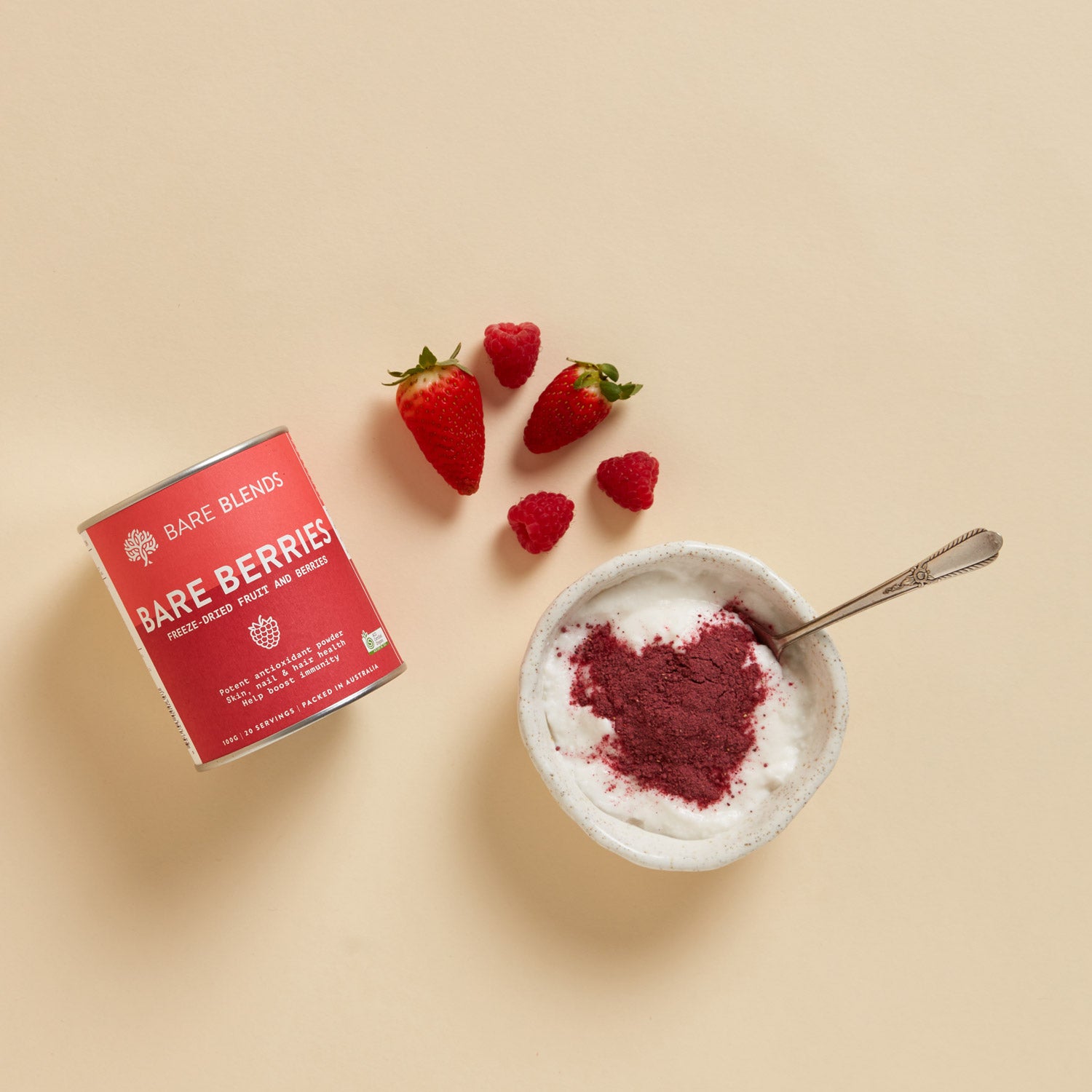 Bare Berries with raspberries