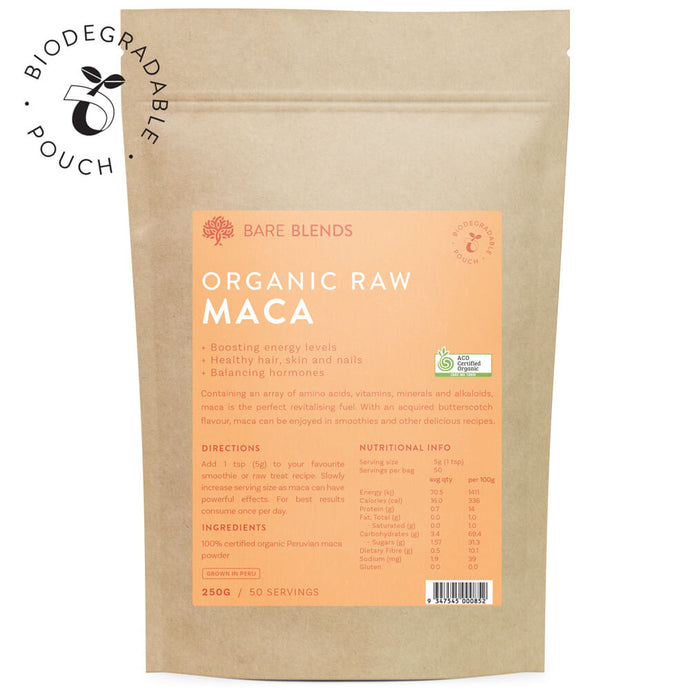 Organic Raw Maca - compostable packaging